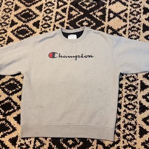 Gray, Long Sleeved, Champion